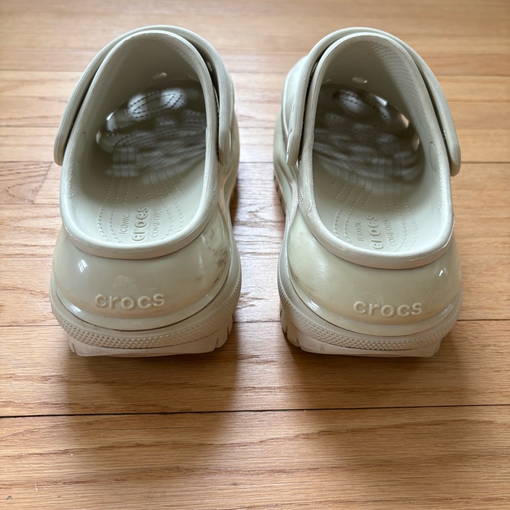 CROCS Elevated Platform Clogs in Light Cream - image 4